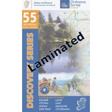 OSI Discovery Series | Laminated Sheet 55 | Part of Kildare, Laois, Offaly & Wicklow